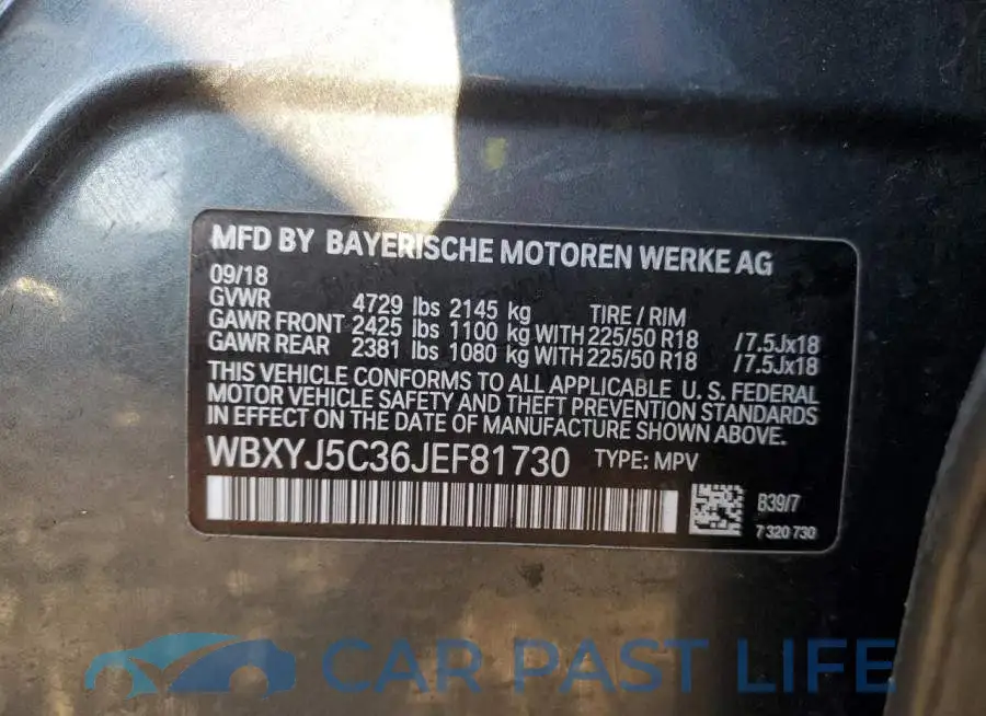 WBXYJ5C36JEF81730# 12