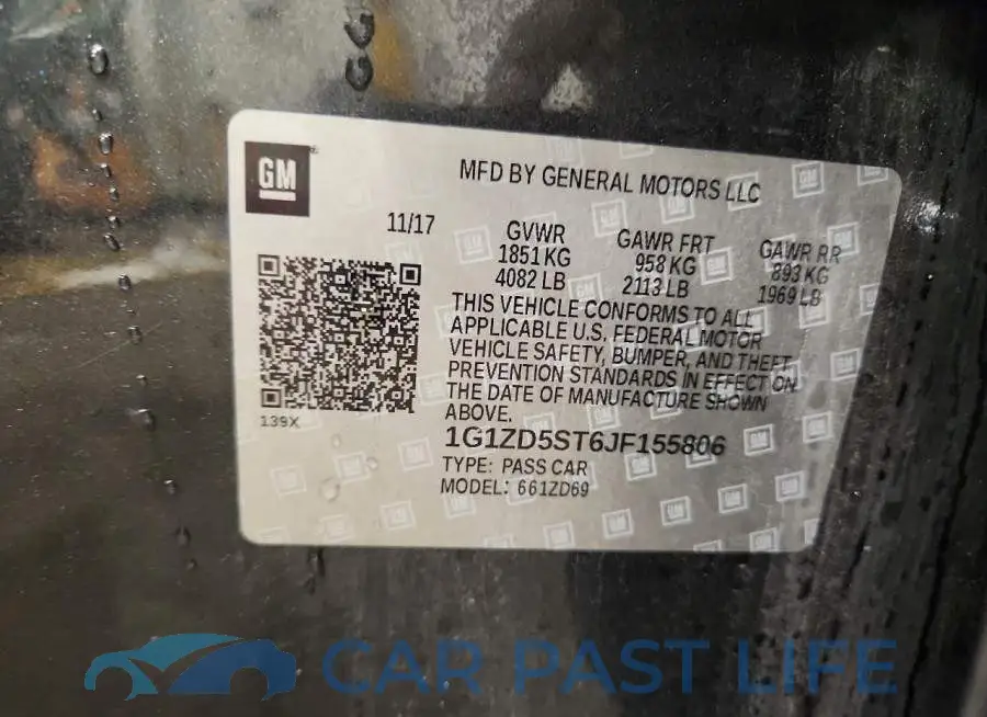 1G1ZD5ST6JF155806# 13