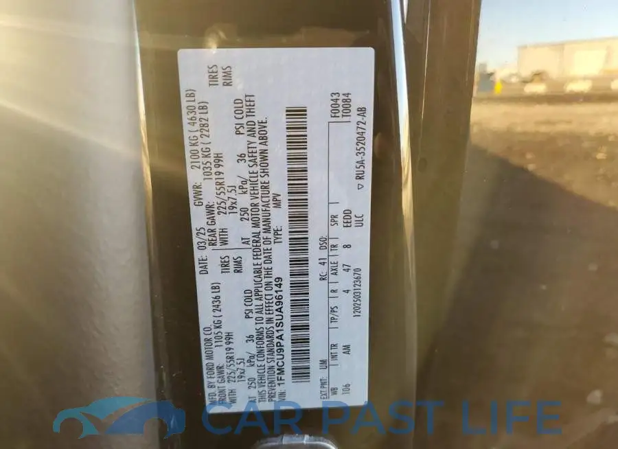 1FMCU9PA1SUA96149# 12