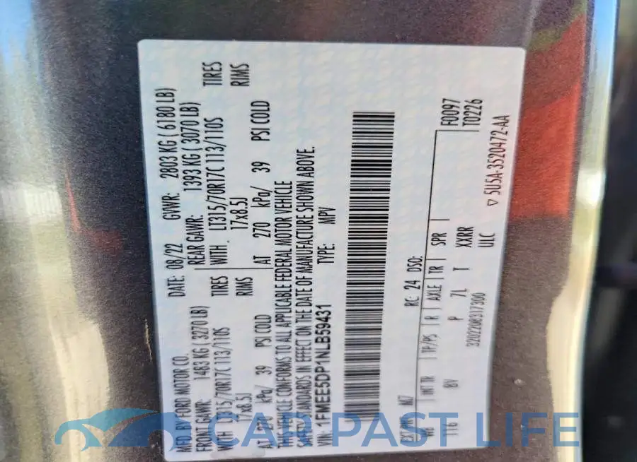 1FMEE5DP1NLB59431# 13