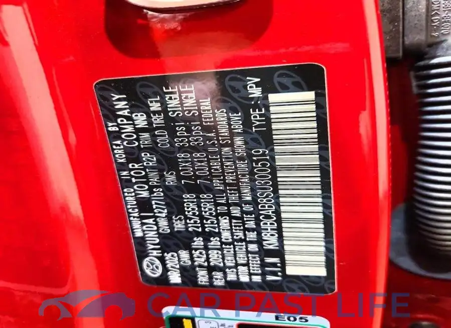 KM8HBCAB8SU300519# 13