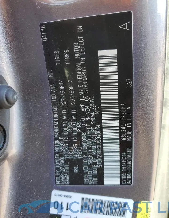5TDKZ3DCXJS940664# 14