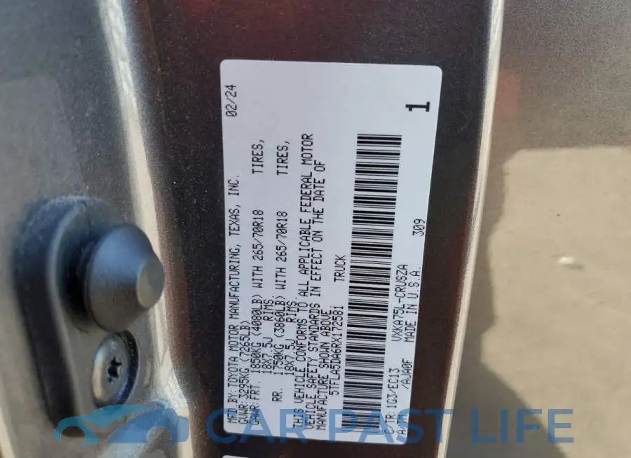 5TFLA5DA6RX172581# 13