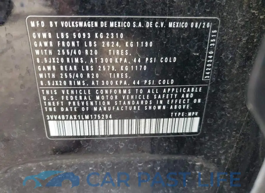3VV4B7AX1LM175294# 13