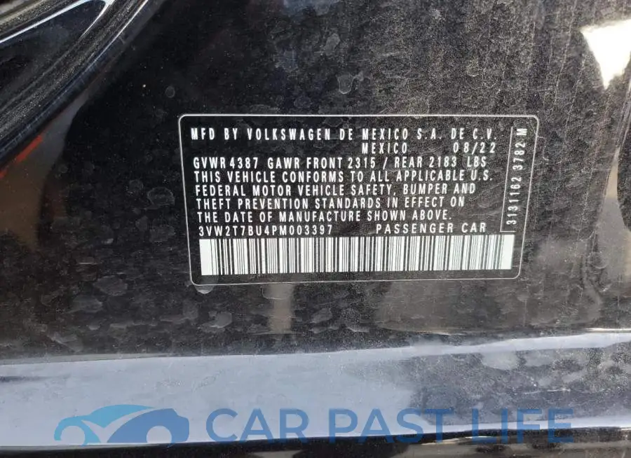 3VW2T7BU4PM003397# 12