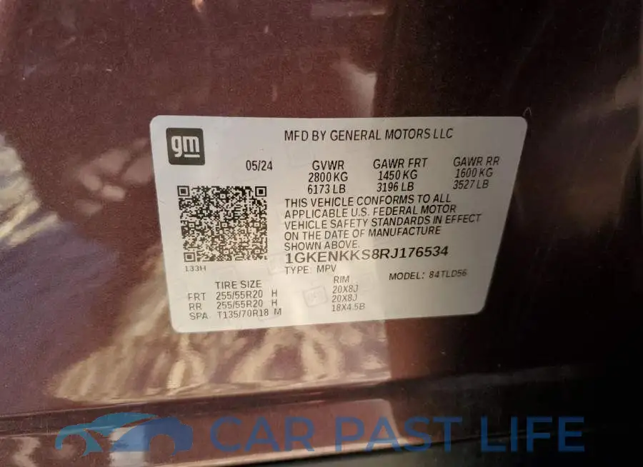 1GKENKKS8RJ176534# 13