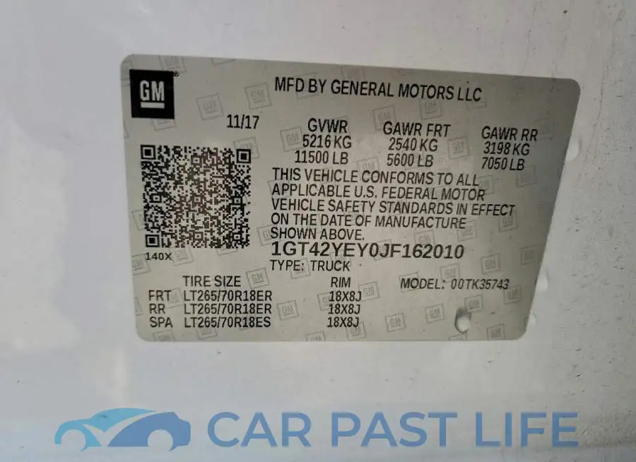 1GT42YEY0JF162010# 13