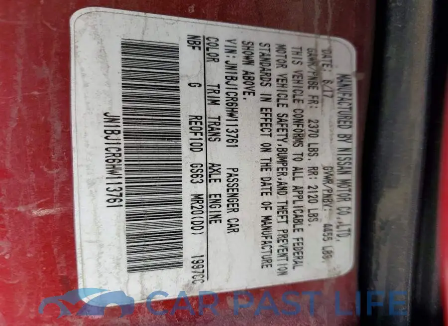 JN1BJ1CR6HW113761# 13