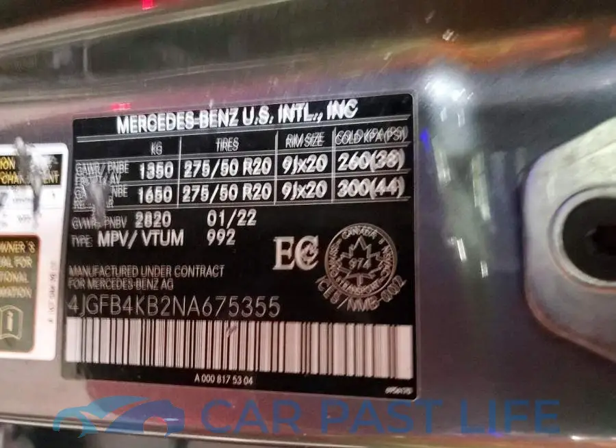 4JGFB4KB2NA675355# 13