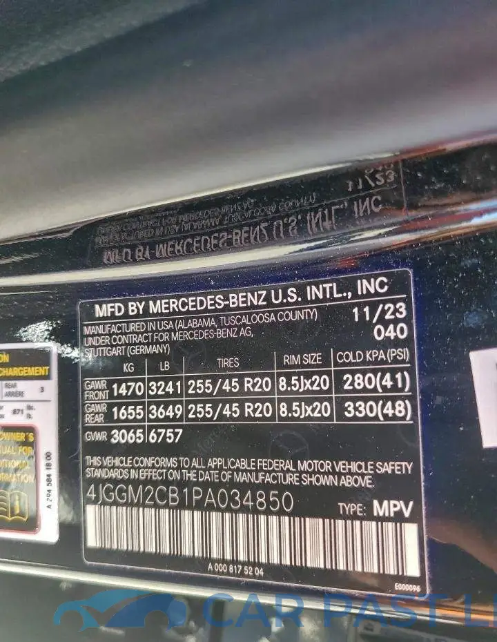 4JGGM2CB1PA034850# 13