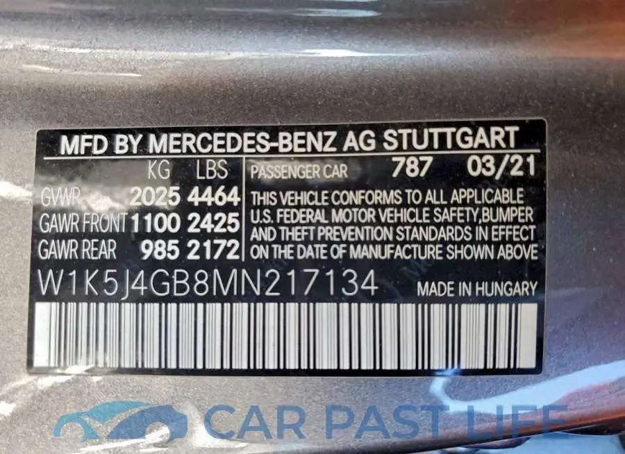 W1K5J4GB8MN217134# 12
