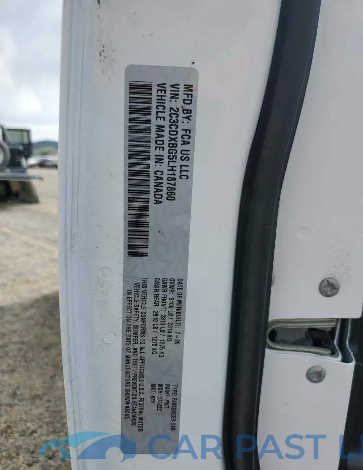 2C3CDXBG5LH187860# 12