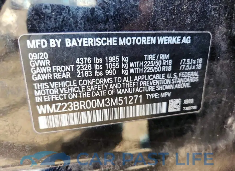 WMZ23BR00M3M51271# 13
