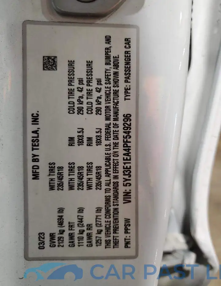 5YJ3E1EA4PF549296# 13