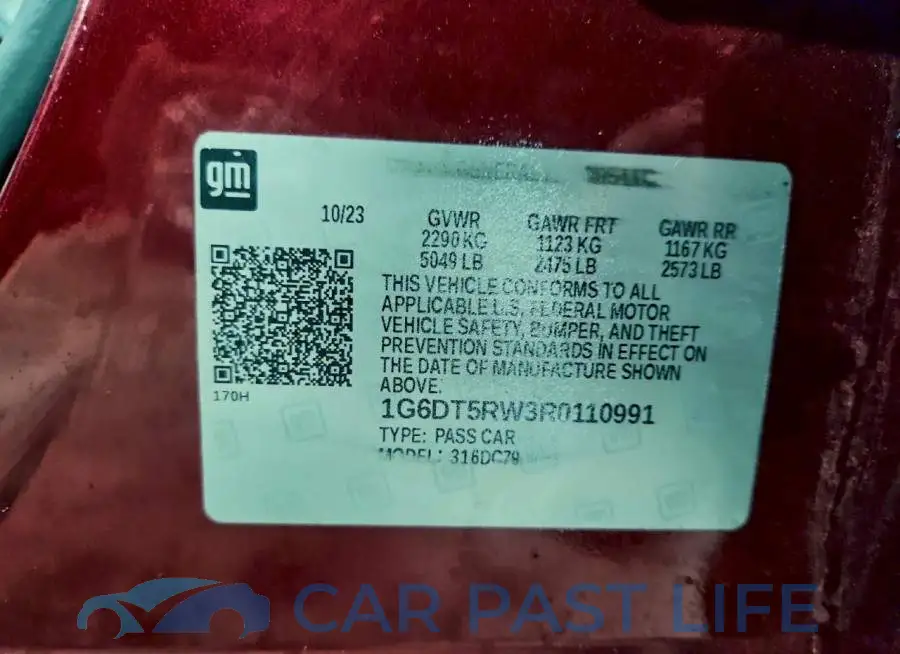 1G6DT5RW3R0110991# 12