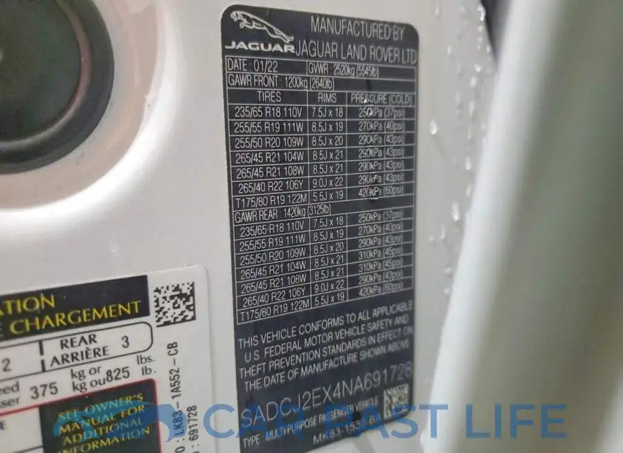 SADCJ2EX4NA691728# 13