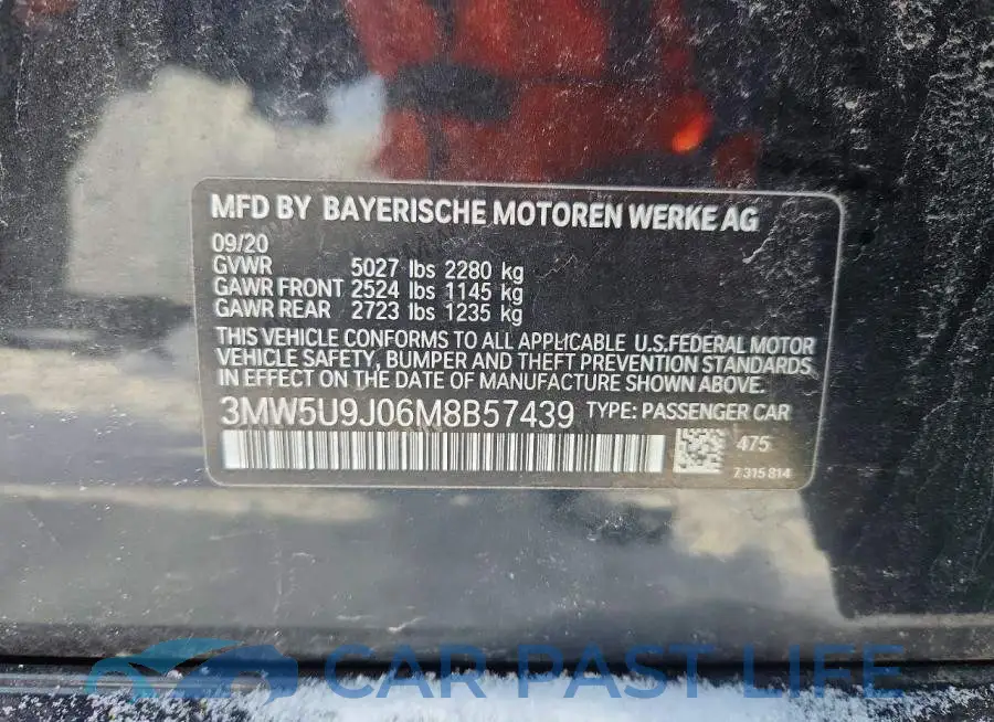 3MW5U9J06M8B57439# 12