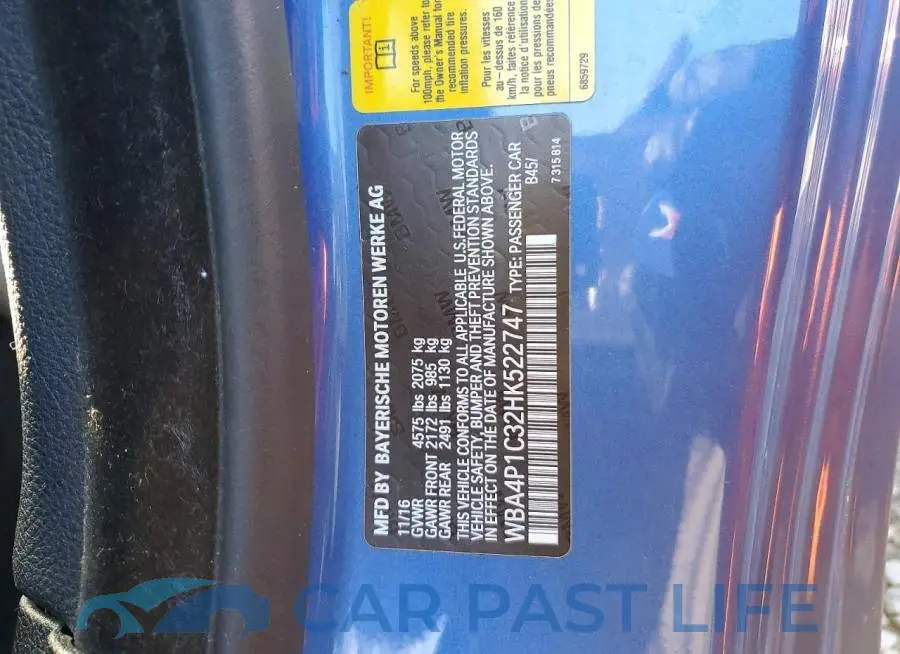 WBA4P1C32HK522747# 13