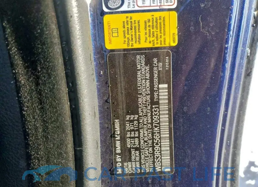 WBS3R9C56HK709331# 12