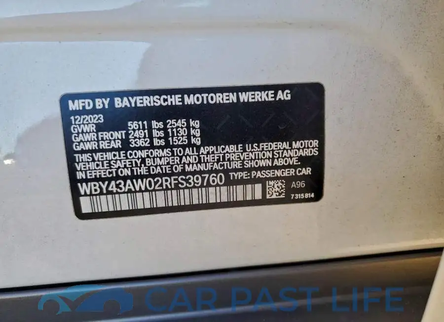 WBY43AW02RFS39760# 12