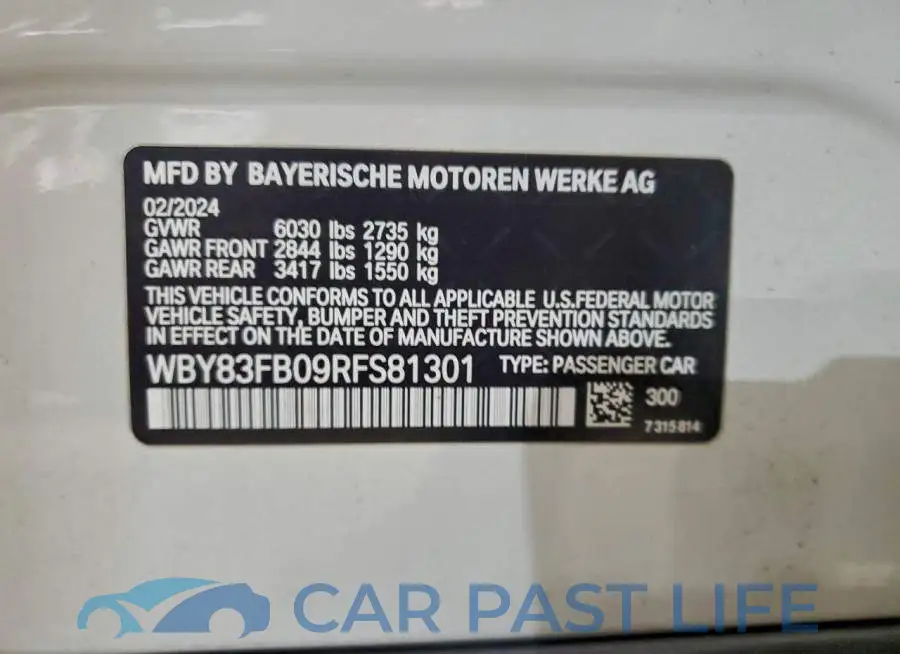 WBY83FB09RFS81301# 12