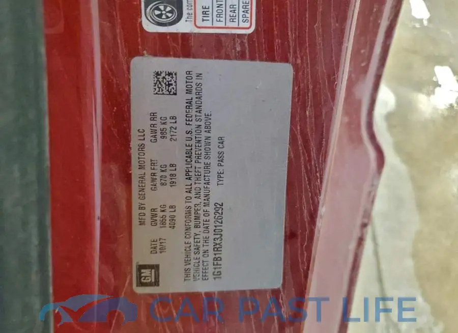 1G1FB1RX3J0126292# 13