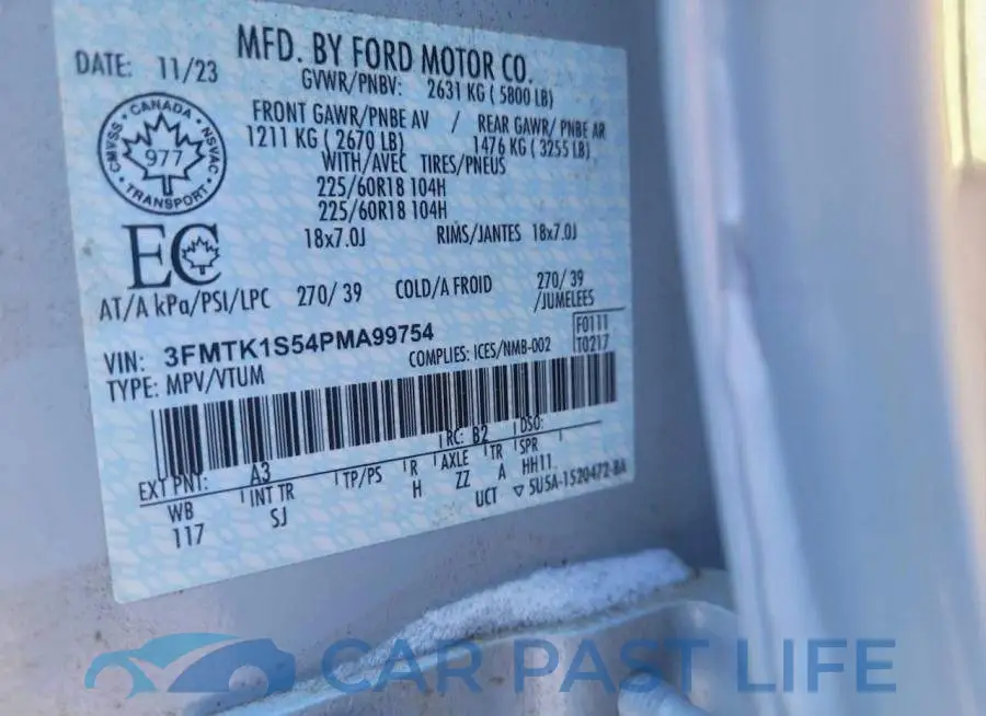 3FMTK1S54PMA99754# 10