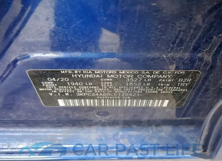 3KPC24A69LE126421# 12