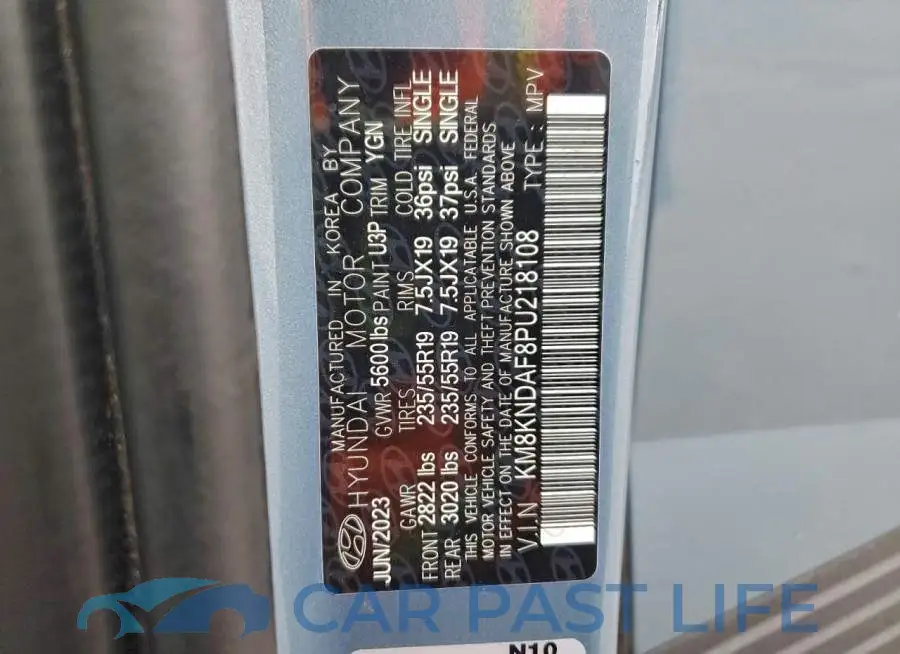 KM8KNDAF8PU218108# 13
