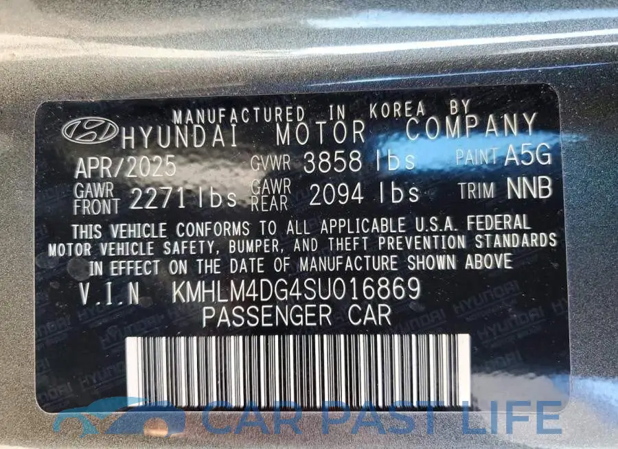 KMHLM4DG4SU016869# 10