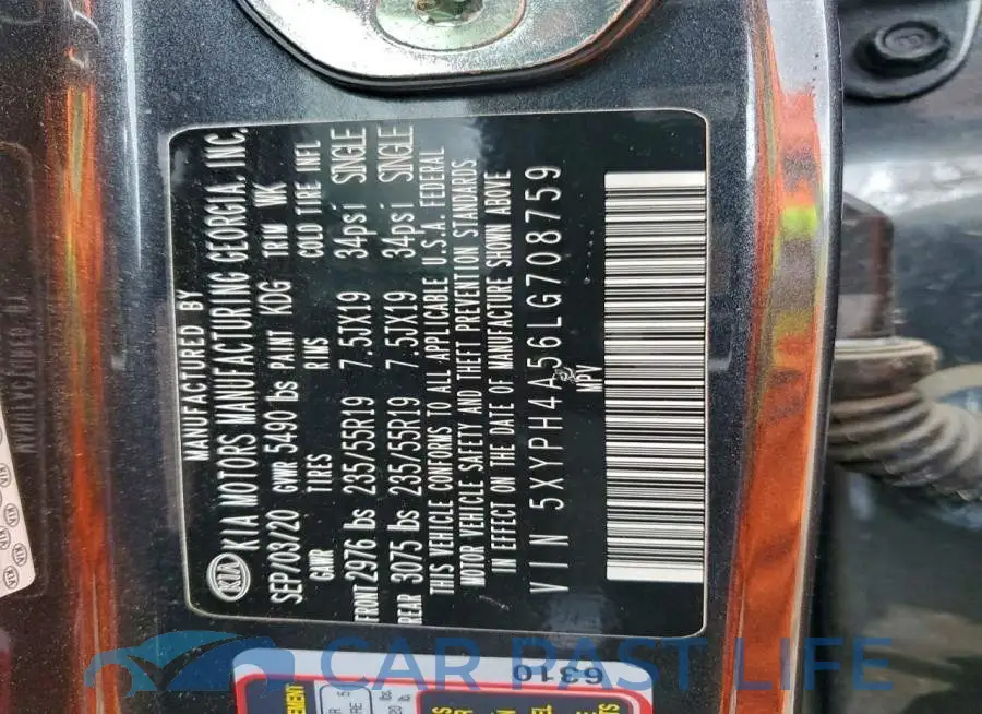 5XYPH4A56LG708759# 14