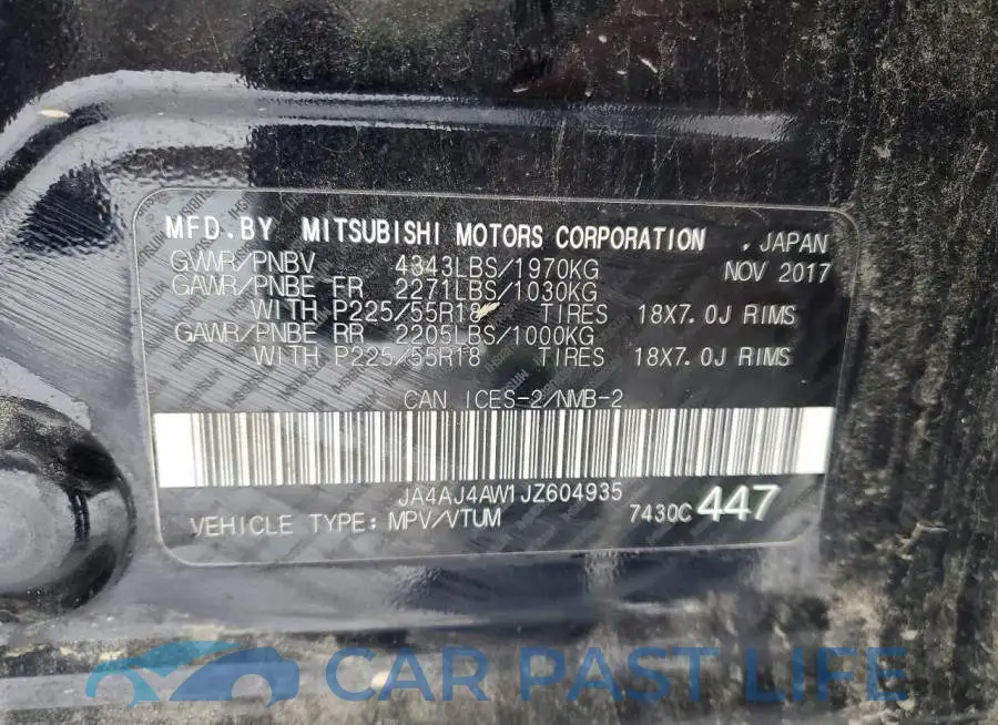 JA4AJ4AW1JZ604935# 12