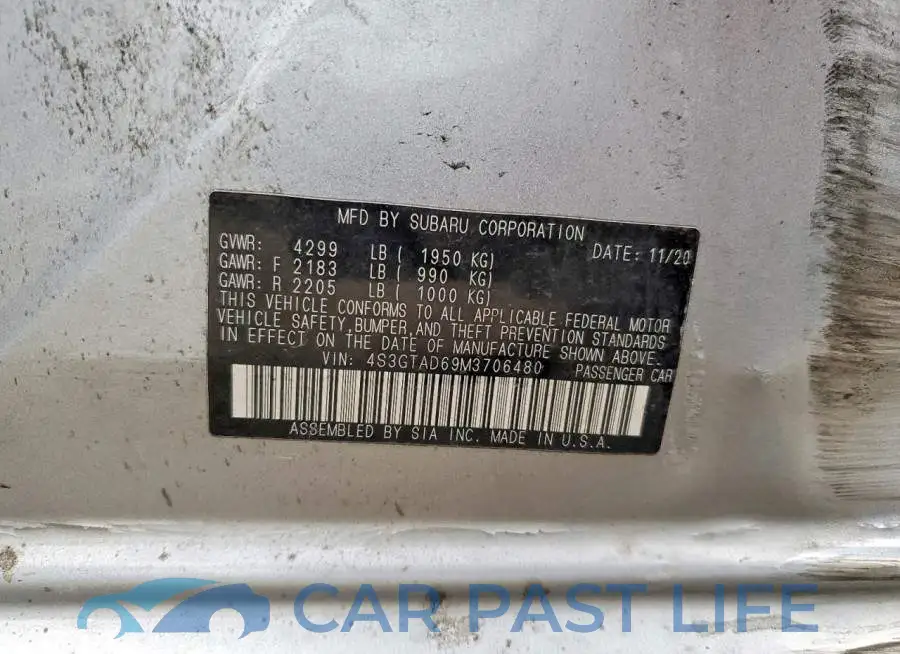 4S3GTAD69M3706480# 12