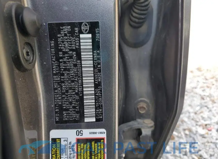 4T1B31HK0JU502038# 12