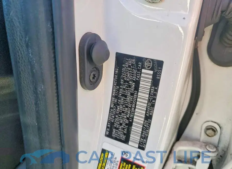 4T1B31HK8KU509840# 12