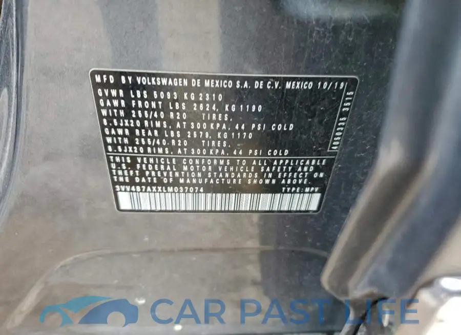 3VV4B7AXXLM037074# 13