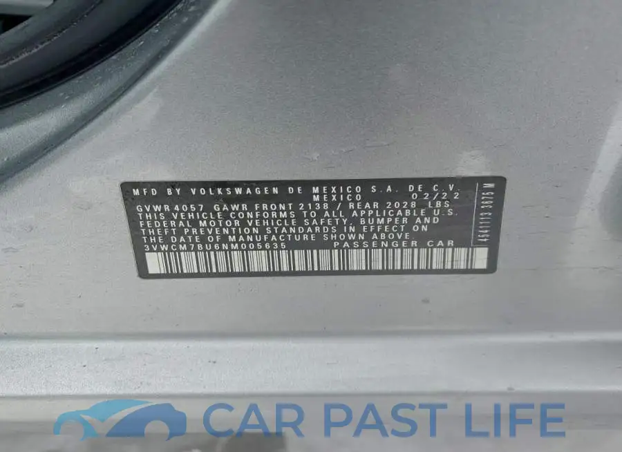 3VWCM7BU6NM005635# 12