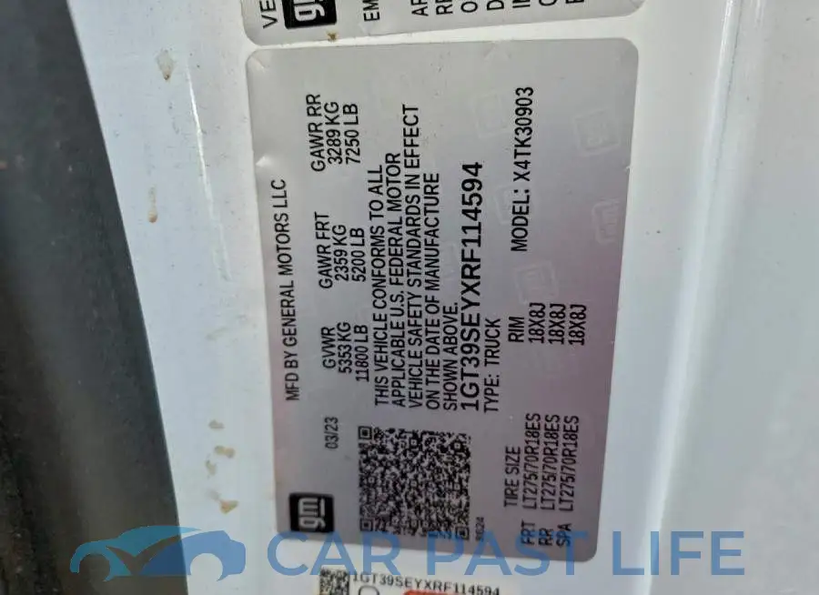 1GT39SEYXRF114594# 12