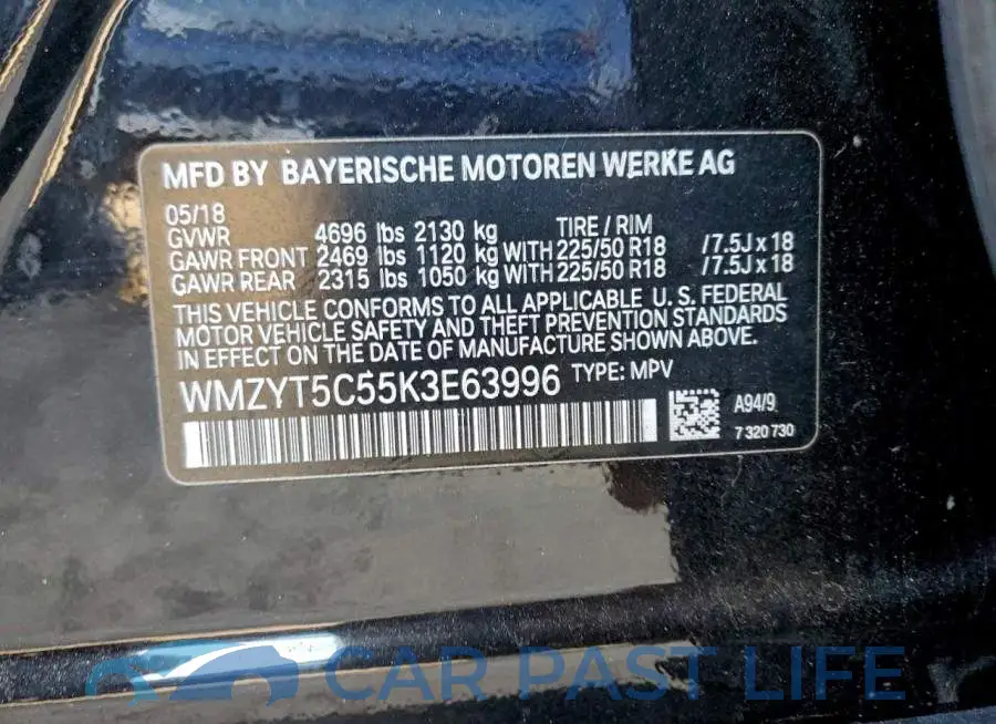 WMZYT5C55K3E63996# 12