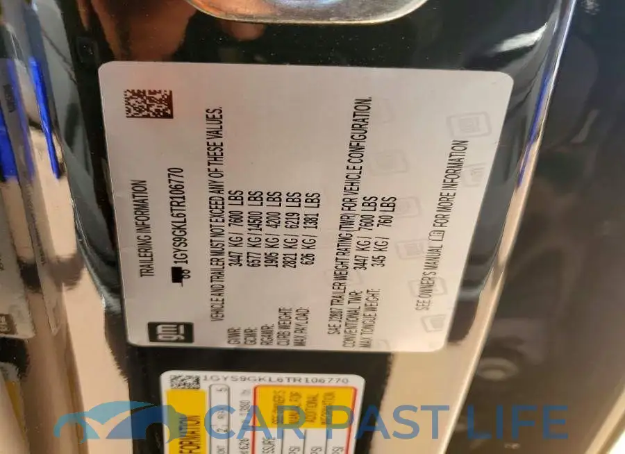 1GYS9GKL6TR106770# 13
