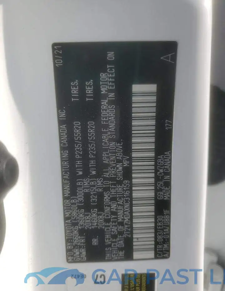 2T2YZMDAXNC316159# 14