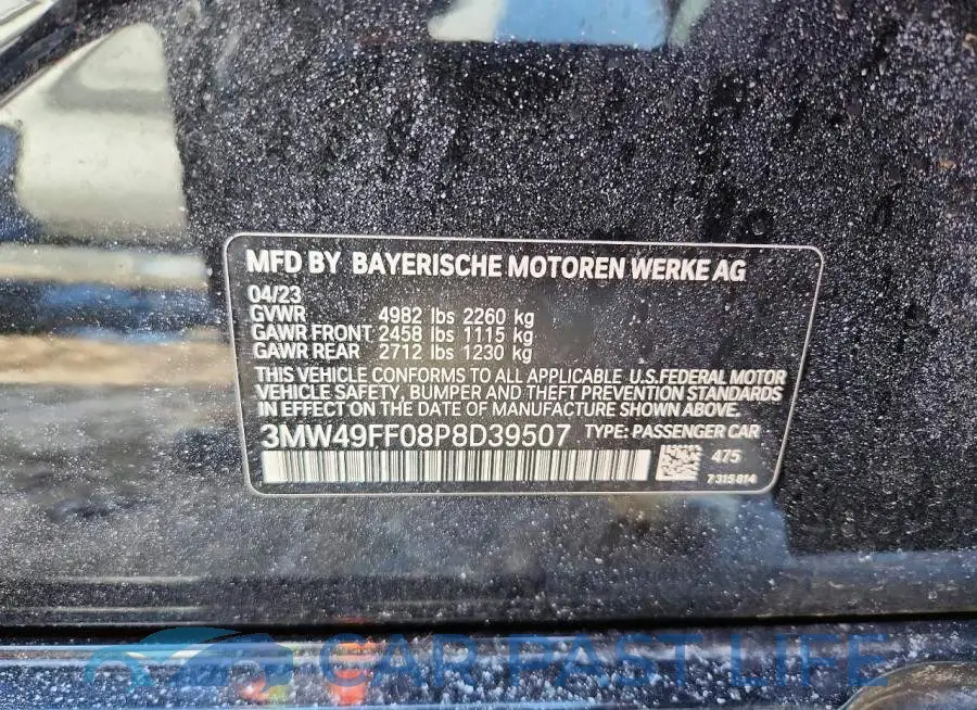 3MW49FF08P8D39507# 13
