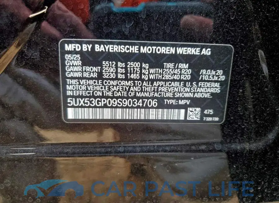 5UX53GP09S9034706# 13