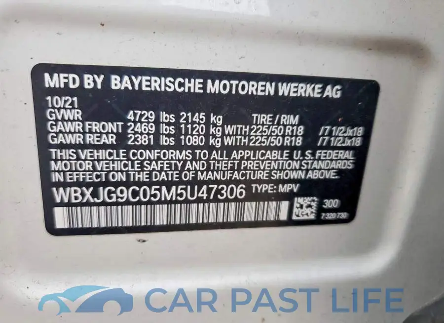 WBXJG9C05M5U47306# 13