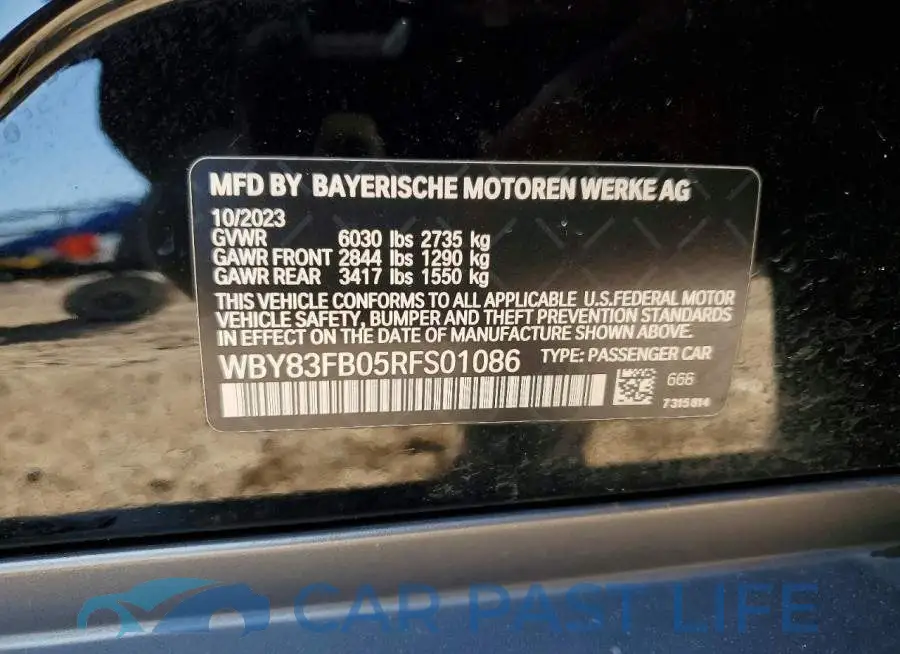 WBY83FB05RFS01086# 12