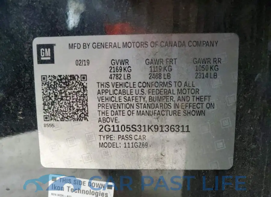 2G1105S31K9136311# 13
