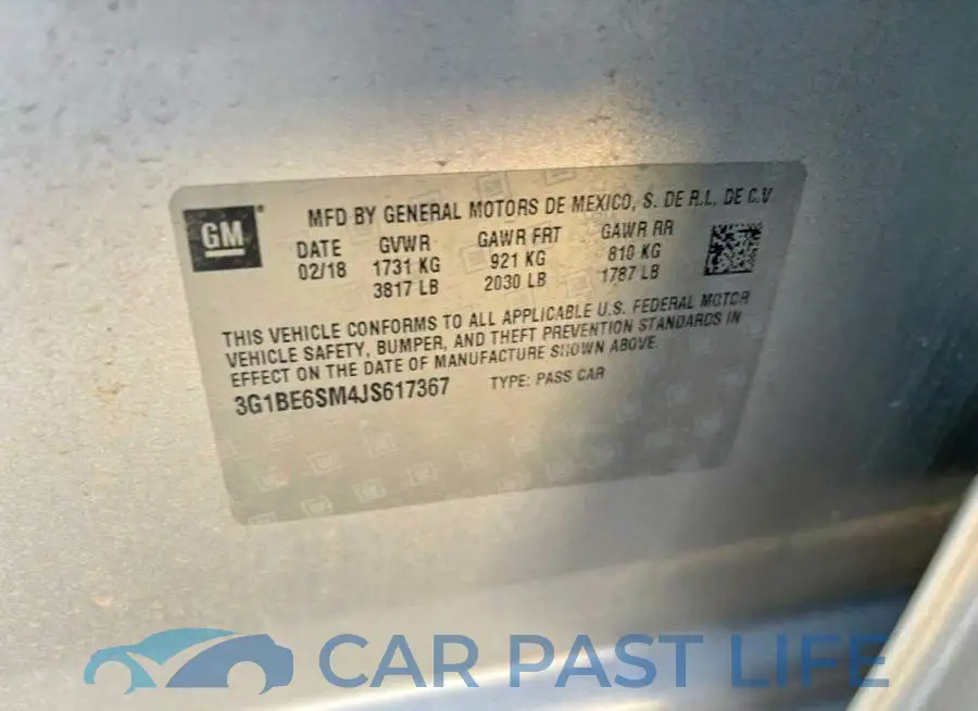 3G1BE6SM4JS617367# 10