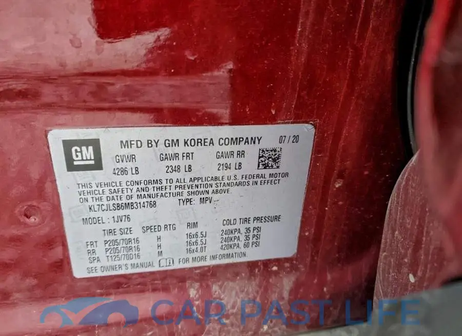 KL7CJLSB6MB314768# 13