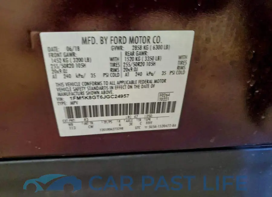 1FM5K8GT6JGC24957# 14