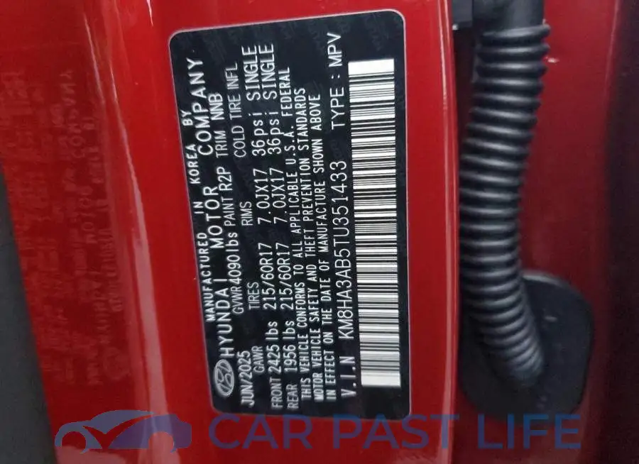 KM8HA3AB5TU351433# 13